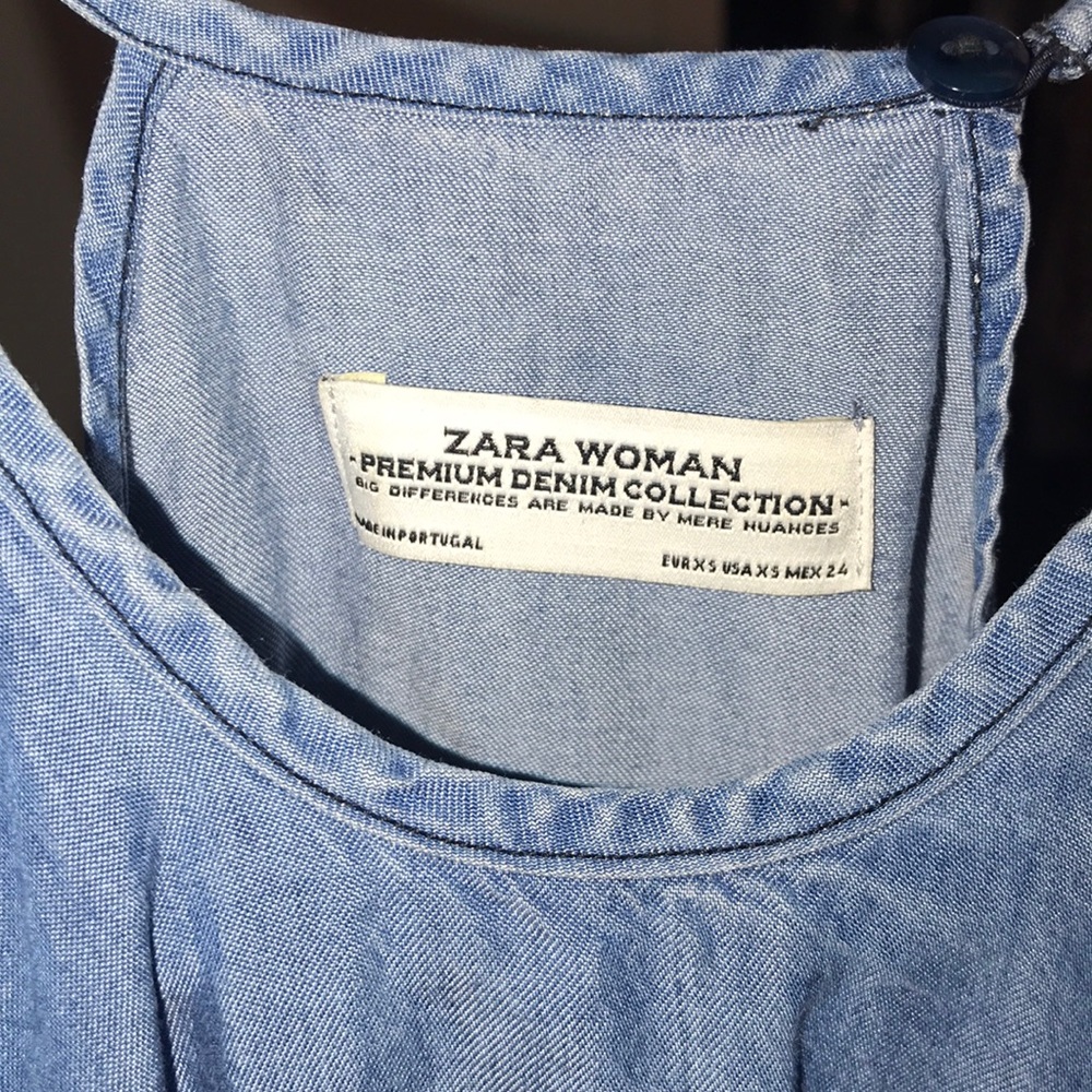 Zara denim crop top - Picture 4 of 4